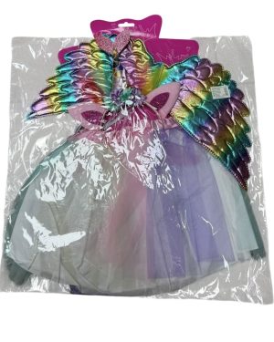 STRÓJ SPÓDNICZKA TIULOWA TUTU SKRZYDEŁKA OPASKA 6776139