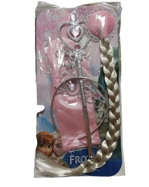 Kit acessórios Elsa Rainha da Neve Frozen Azul claro 6776229