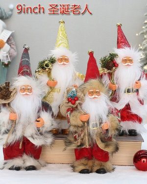 DUŻY Mikołaj Boże Narodzenie PREZENT NA ŚWIĘTA 40cm 6776383