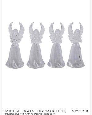 ŚWIECĄCY ANIOŁEK AKRYLOWY LED 6776497