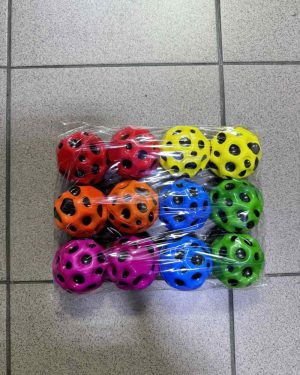 KOSMICZNA PIŁKA Z PIANKI SENSORYCZNA do wody SKOCZNA PIŁECZKA gniotek 7cm 6777387