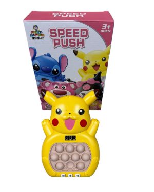 GRA ZRĘCZNOŚCIOWA POP IT ELEKTRYCZNA KONSOLA  POPIT POKEMON 6777875