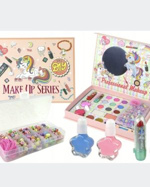 Zestaw Do Robienia Makijażu Biżuterii DIY 2w1 Koraliki 6778165