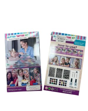 ZESTAW DO TATUAŻY SZABLONY TATUAŻE BROKATOWE 6778173