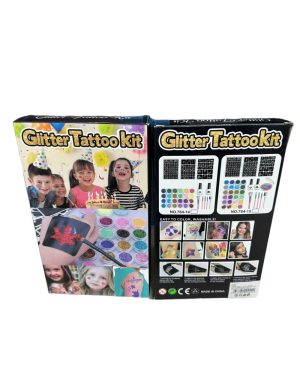 ZESTAW DO TATUAŻY SZABLONY TATUAŻE BROKATOWE 6778174