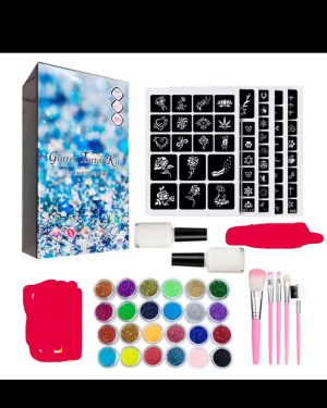 DUŻY ZESTAW DO TATUAŻY SZABLONY TATUAŻE BROKATOWE 6778181