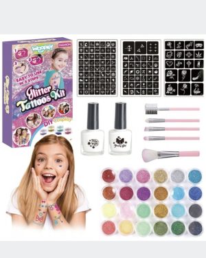 DUŻY ZESTAW DO TATUAŻY SZABLONY TATUAŻE BROKATOWE 6778182