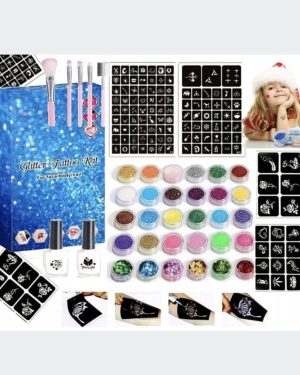 DUŻY ZESTAW DO TATUAŻY SZABLONY TATUAŻE BROKATOWE 6778183