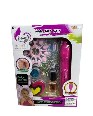 ZESTAW DO PAZNOKCI ZESTAW BROKATOWY Z LAKIEREM 6778187