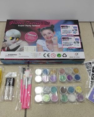 ZESTAW DO TATUAŻY SZABLONY TATUAŻE BROKATOWE 6778276