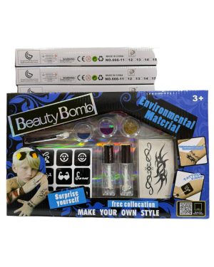 ZESTAW DO ROBIENIA PAZNOKCI NAKLEJKI TIPSY BROKAT 6778299