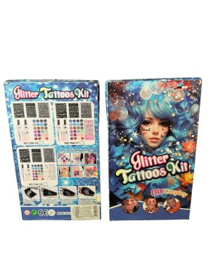 DUŻY ZESTAW DO TATUAŻY SZABLONY TATUAŻE BROKATOWE 6778365