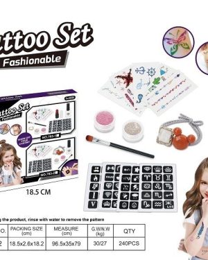 Zestaw Do Robienia Tatuaży Brokatowe Naklejane 6778410