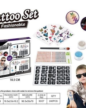 Zestaw Do Robienia Tatuaży Brokatowe Naklejane 6778411