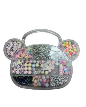 ZESTAW KORALIKI DO ROBIENIA BRANSOLETEK DLA DZIECI 6778539