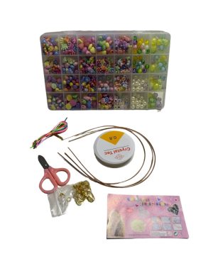 ZESTAW KORALIKI DO ROBIENIA BRANSOLETEK DLA DZIECI 6778540