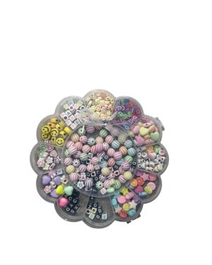 ZESTAW KORALIKI DO ROBIENIA BRANSOLETEK DLA DZIECI 6778541