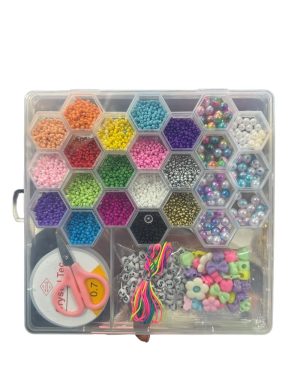 ZESTAW KORALIKI DO ROBIENIA BRANSOLETEK DLA DZIECI 6778542
