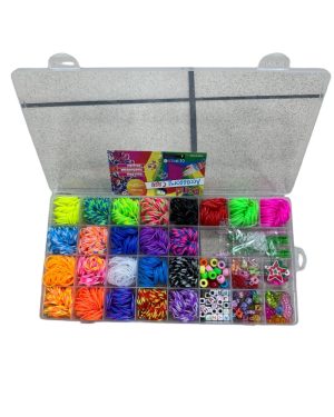 GUMKI DO ROBIENIA BRANSOLETEK +KORALIKI DIY ZESTAW 6778544