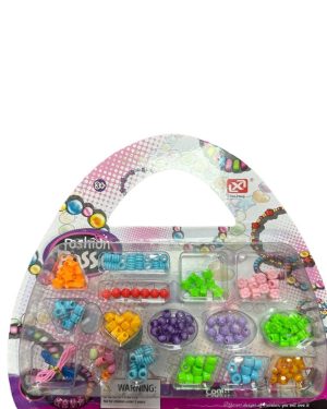 ZESTAW DO ROBIENIA BRANSOLETEK koraliki dla dziec 6778569