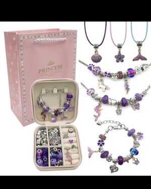 ZESTAW DO ROBIENIA BRANSOLETEK (FIOLETOWY) 6778579