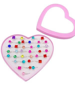 ZESTAW BIŻUTERIA PIERŚCIONKI DLA DZIEWCZYNKI 6778625