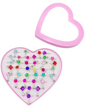 ZESTAW BIŻUTERIA PIERŚCIONKI DLA DZIEWCZYNKI 6778628