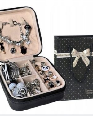 ZESTAW DO ROBIENIA BRANSOLETEK NASZYJNIKÓW CHARMS SZKATUŁKA KORALIKI DZIECI 6778634