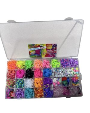 GUMKI DO ROBIENIA BRANSOLETEK +KORALIKI DIY ZESTAW 6778642