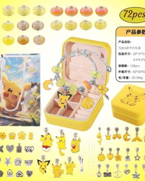 ZESTAW KORALIKI DO BRANSOLETEK POKEMON 72PCS 6778646