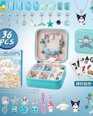 ZESTAW KORALIKÓW CHARMS DO ROBIENIA BRANSOLETEK BIŻUTERII MY MELODY KUROMI 6778648