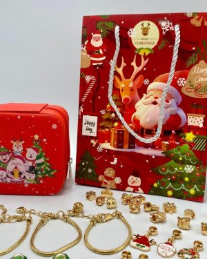 ZESTAW DO ROBIENIA BRANSOLETEK CHARMS ZAWIESZKI MIKOŁAJ ŚWIĄTECZNY 6778650