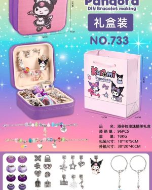 ZESTAW KORALIKÓW DO ROBIENIA BRANSOLETEK BIŻUTERII CHARMS KORALI KUROMI 6778660