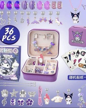 36PCS Zestaw KORALIKI DO ROBIENIA BRANSOLETEK KUROMI 6778680