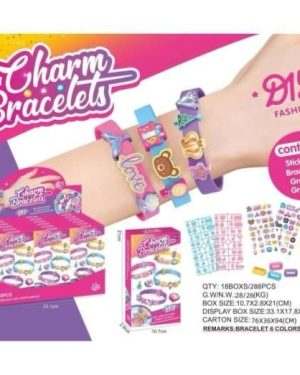 BRANSOLETKI Z CHARMSAMI KREATYWNE DIY 6778692
