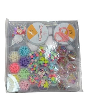 ZESTAW KORALIKI DO ROBIENIA BRANSOLETEK DLA DZIECI 6778729