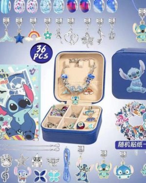 36pcs ZESTAW DO ROBIENIA BRANSOLETEK BIŻUTERII KORALIKI ZAWIESZKI LILO STITCH 6778745