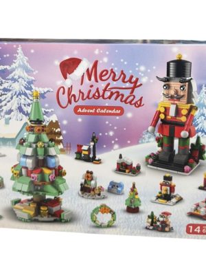 KALENDARZ ADWENTOWY DLA DZIECI KLOCKI ŚWIĄTECZNY DIY 24× ZESTAW PREZENT 6778752