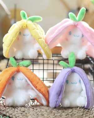 BRELOK ZAWIESZKA MASKOTKA KRÓLIK W MARCHEWCE USZY 2w1 6779108