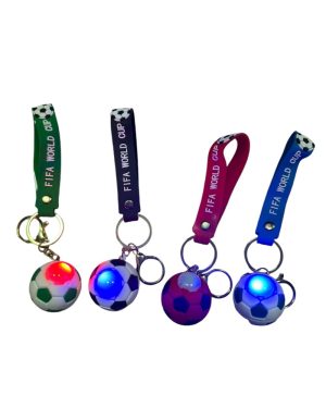 Brelok gumowy świecący PIŁKA - led 6780186