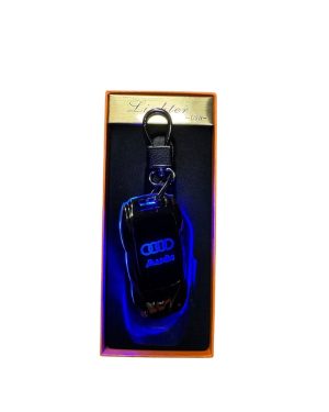 Elegancki brelok AUDI LED + zapalniczka żarowa USB latarka gadżet dla Fana 6780422
