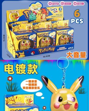 BRELOK PIKACHU Z POWTARZAJĄCY DŹWIĘK LED 6780863