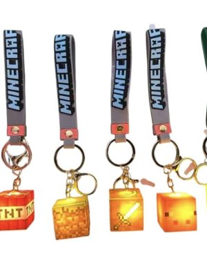Brelok gumowe minecraft ledowe. 6781093