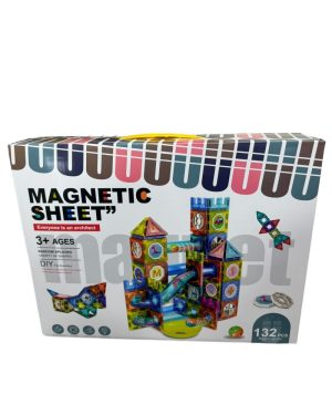 KLOCKI MAGNETYCZNE EDUKACYJNE PANELE ZESTAW 132PCS 6781280