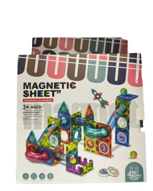 KLOCKI MAGNETYCZNE EDUKACYJNE PANELE ZESTAW 42PCS 6781283