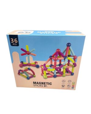 KLOCKI  MAGNETYCZNE EDUKACYJNE MAGNETIC 36PCS 6781294