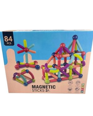 KLOCKI  MAGNETYCZNE EDUKACYJNE MAGNETIC 84PCS 6781297