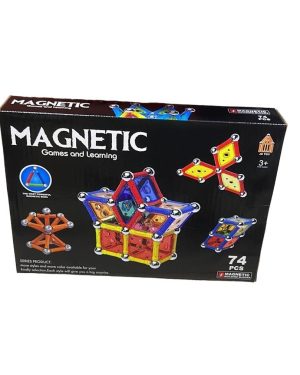 Klocki magnetyczne konstrukcyjne 74PCS 6781309