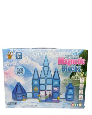 KLOCKI MAGNETYCZNE PANELE KONSTRUKCYJNE 3D 128 ELEMENTÓW STEM 6781335