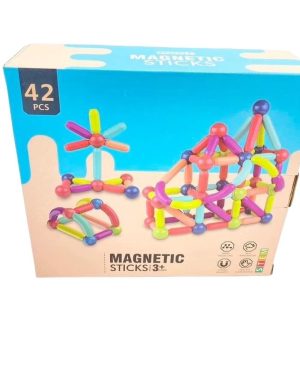 KLOCKI EDUKACYJNE MAGNETYCZNE 42 dużych elementów 6781337